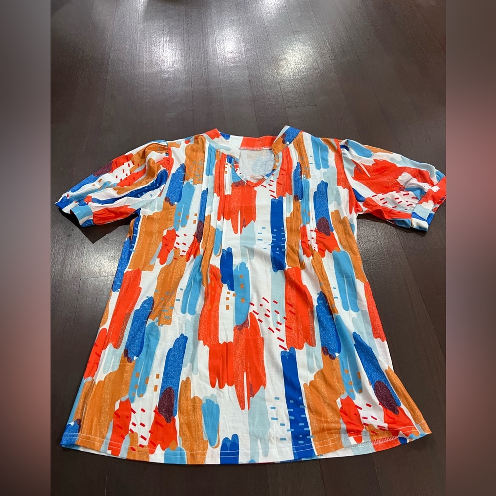 Women's V-neck blouses. Size M, but fits like S